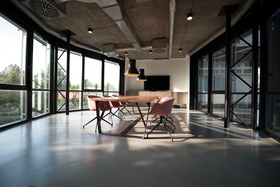 Clean modern office environment